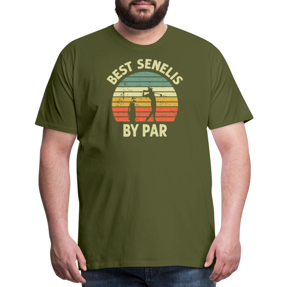 Best Senelis By Par Men's Premium T-Shirt - olive green
