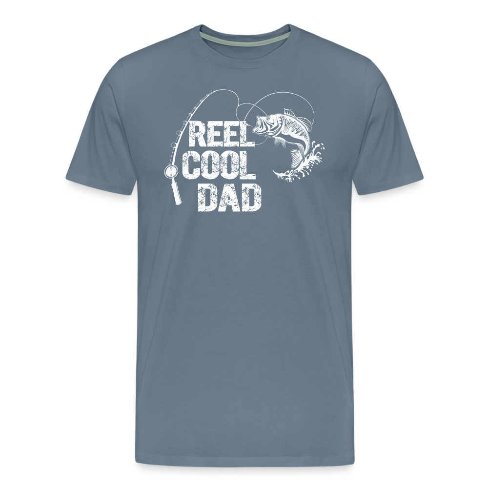 Reel Cool Dad Men's Premium T-Shirt - steel blue