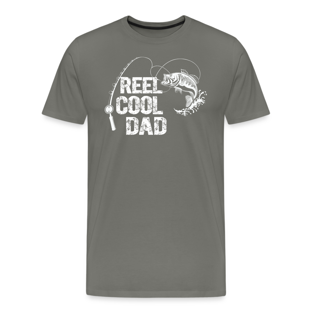 Reel Cool Dad Men's Premium T-Shirt - asphalt gray