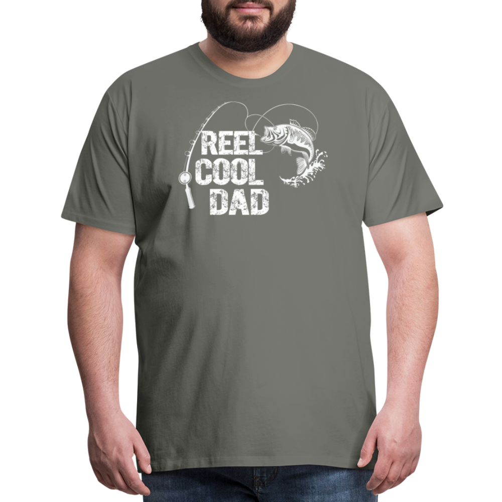 Reel Cool Dad Men's Premium T-Shirt - asphalt gray