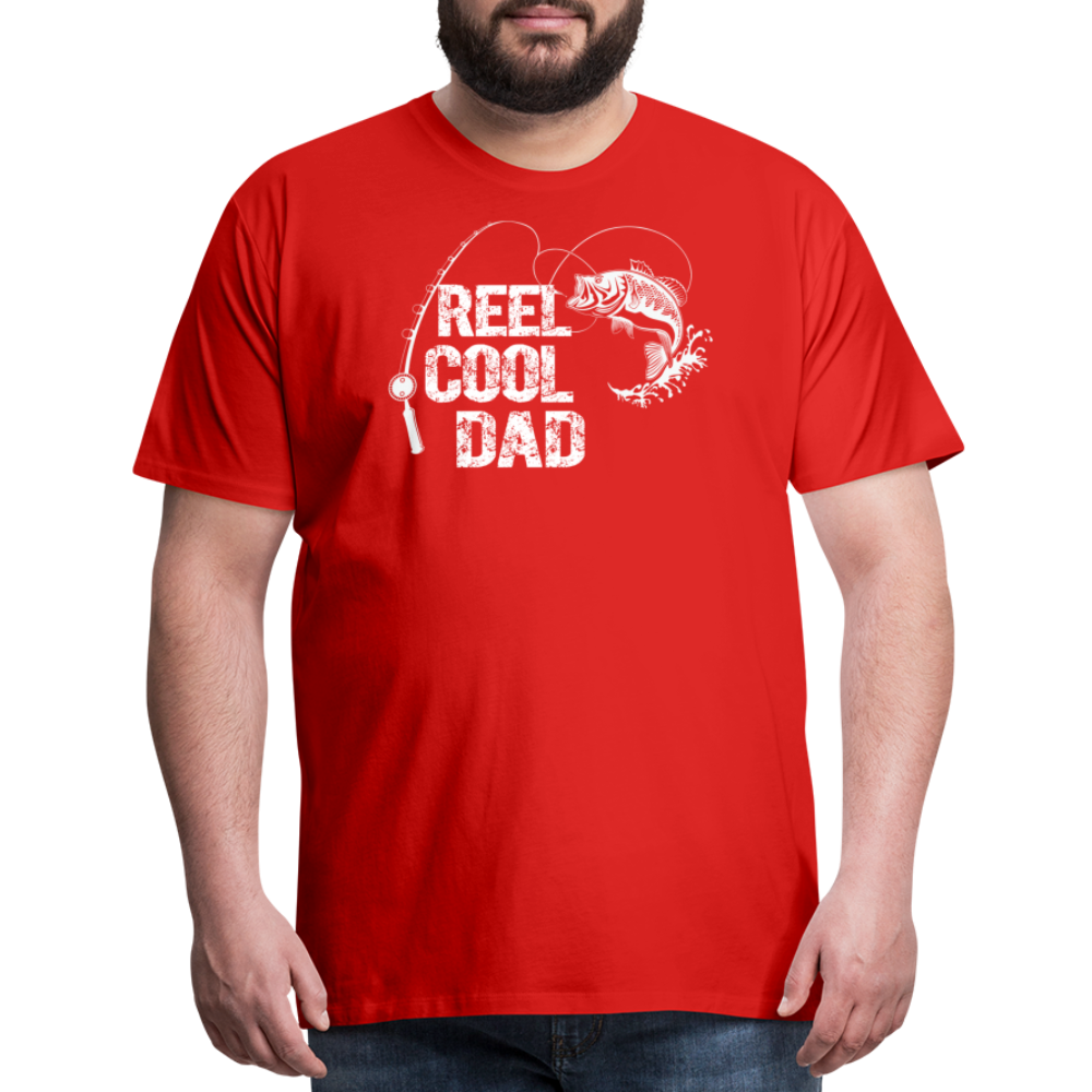 Reel Cool Dad Men's Premium T-Shirt - red