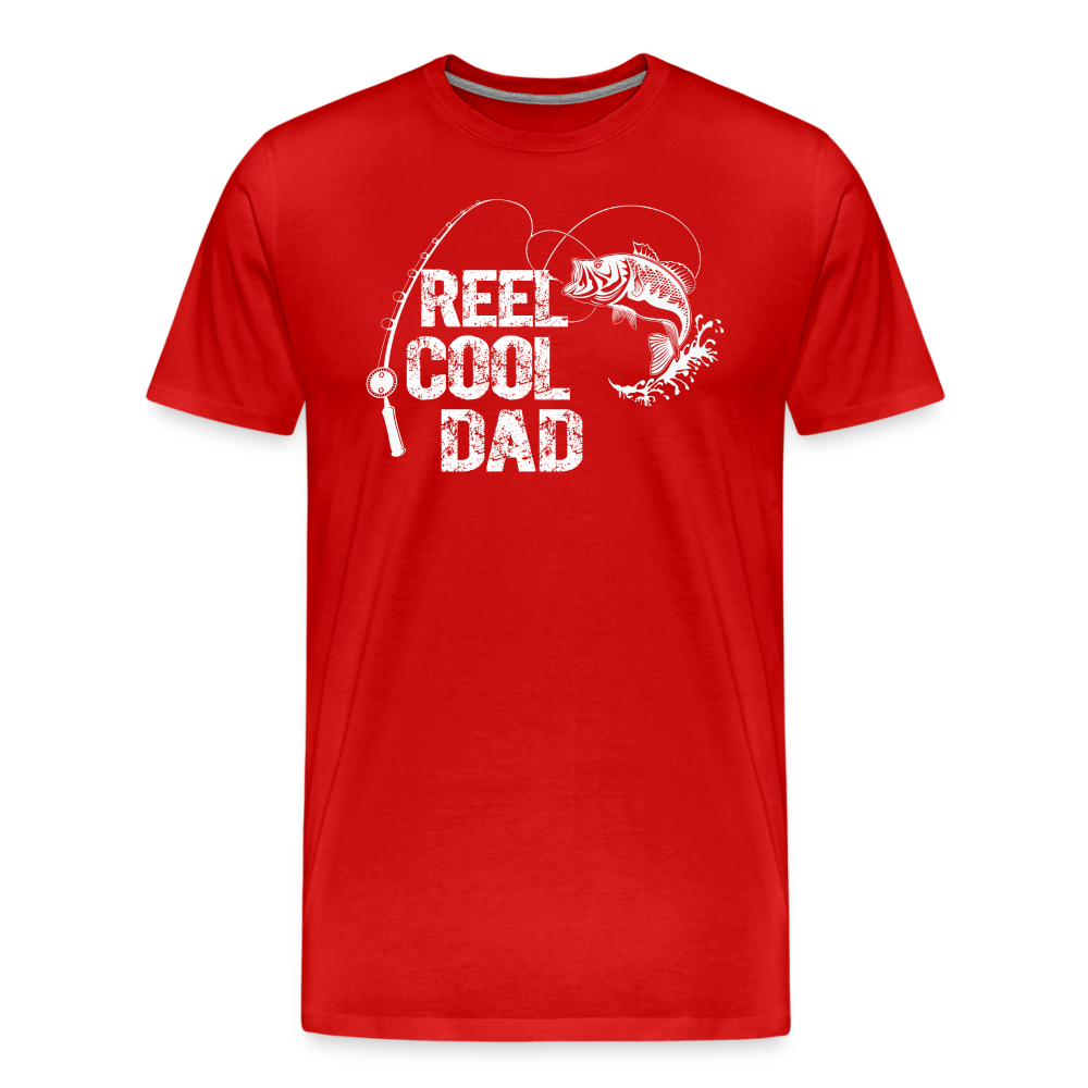 Reel Cool Dad Men's Premium T-Shirt - red