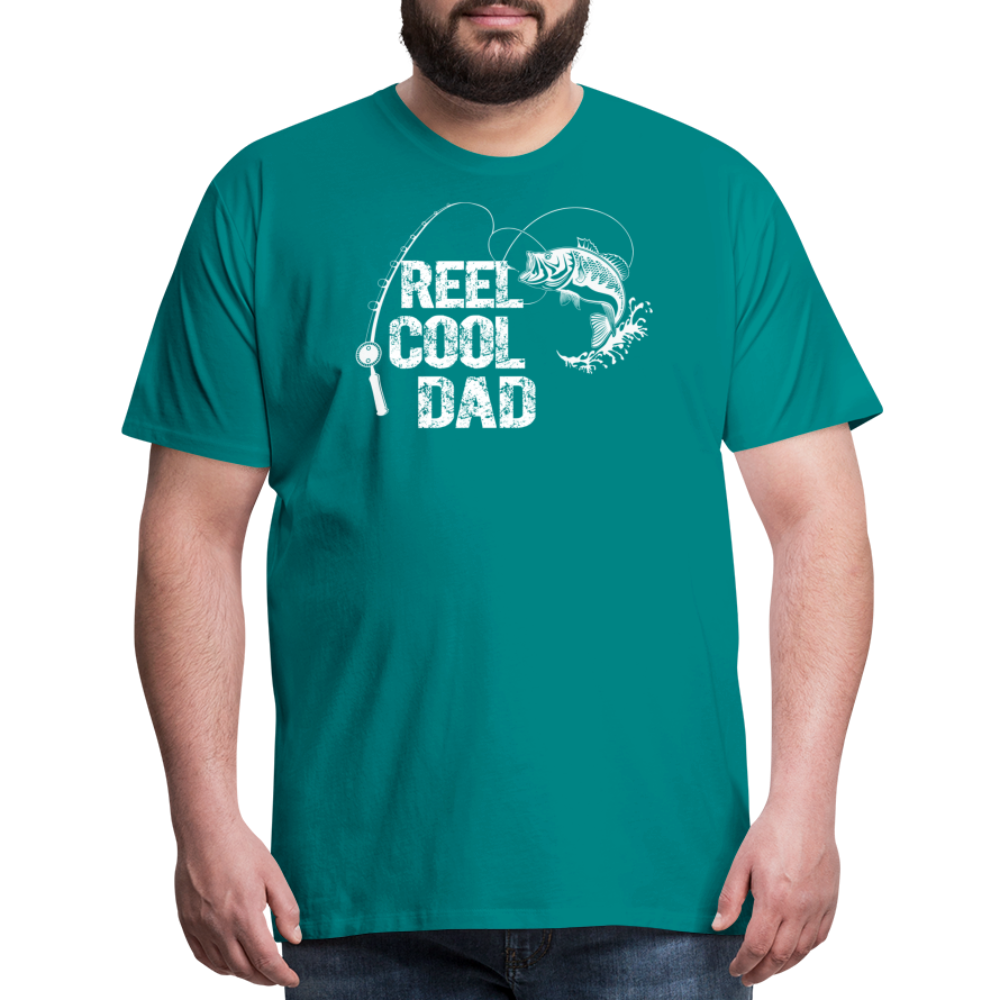 Reel Cool Dad Men's Premium T-Shirt - teal