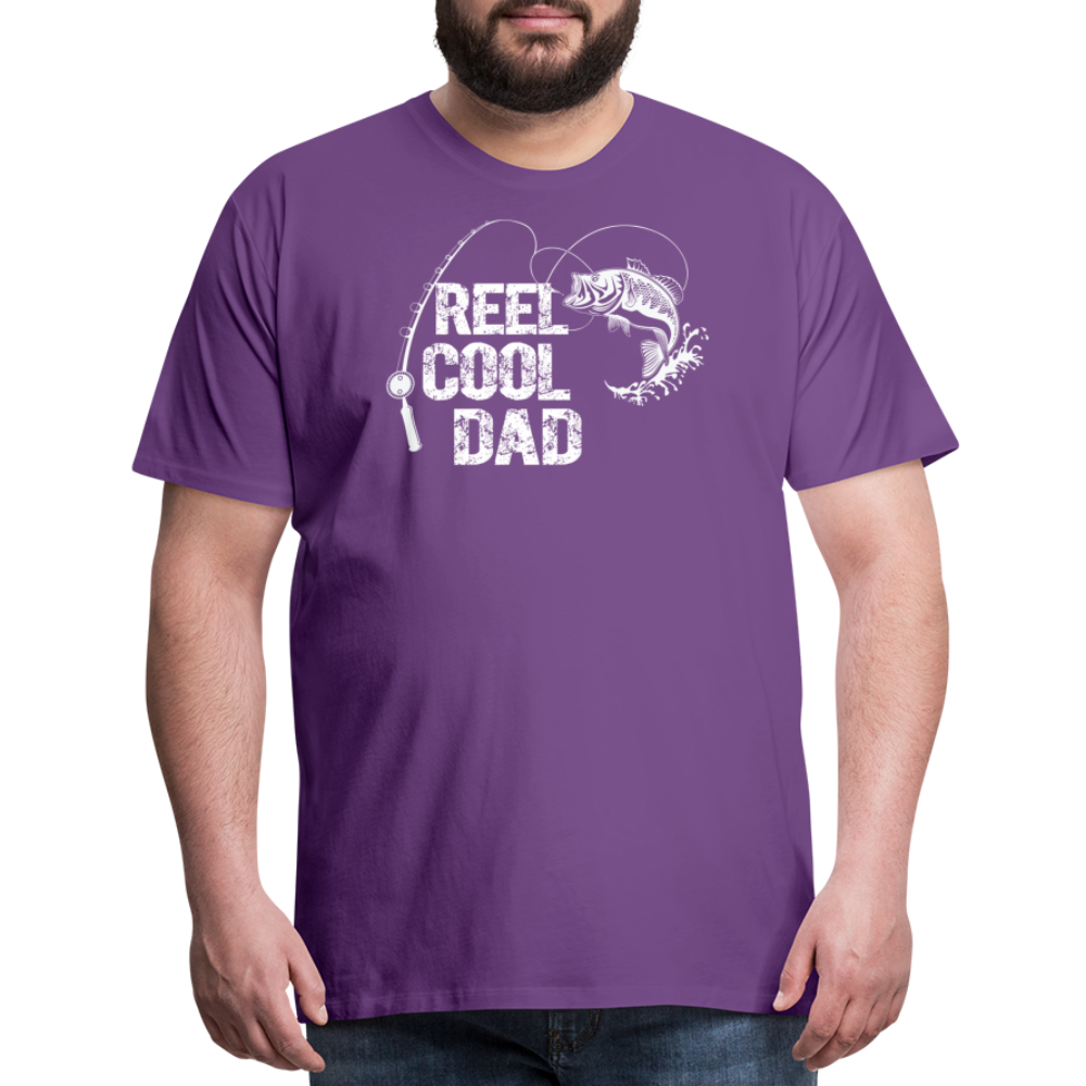 Reel Cool Dad Men's Premium T-Shirt - purple