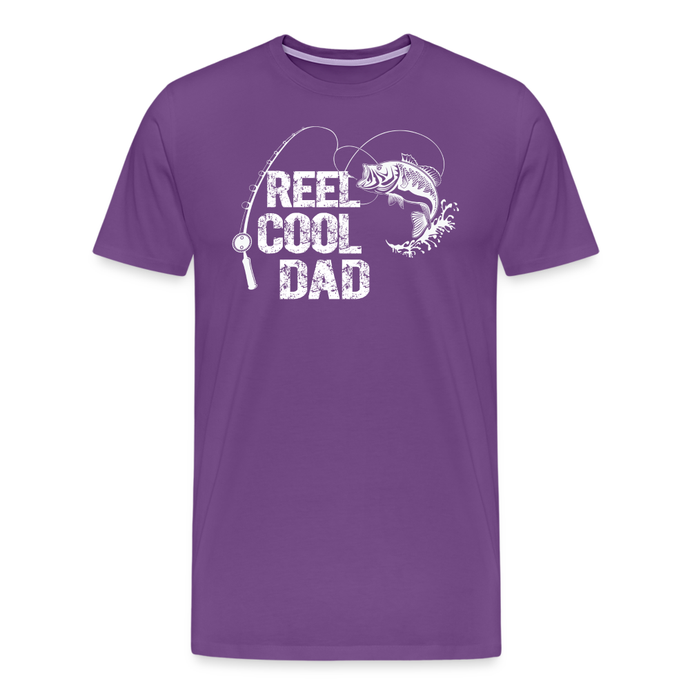 Reel Cool Dad Men's Premium T-Shirt - purple