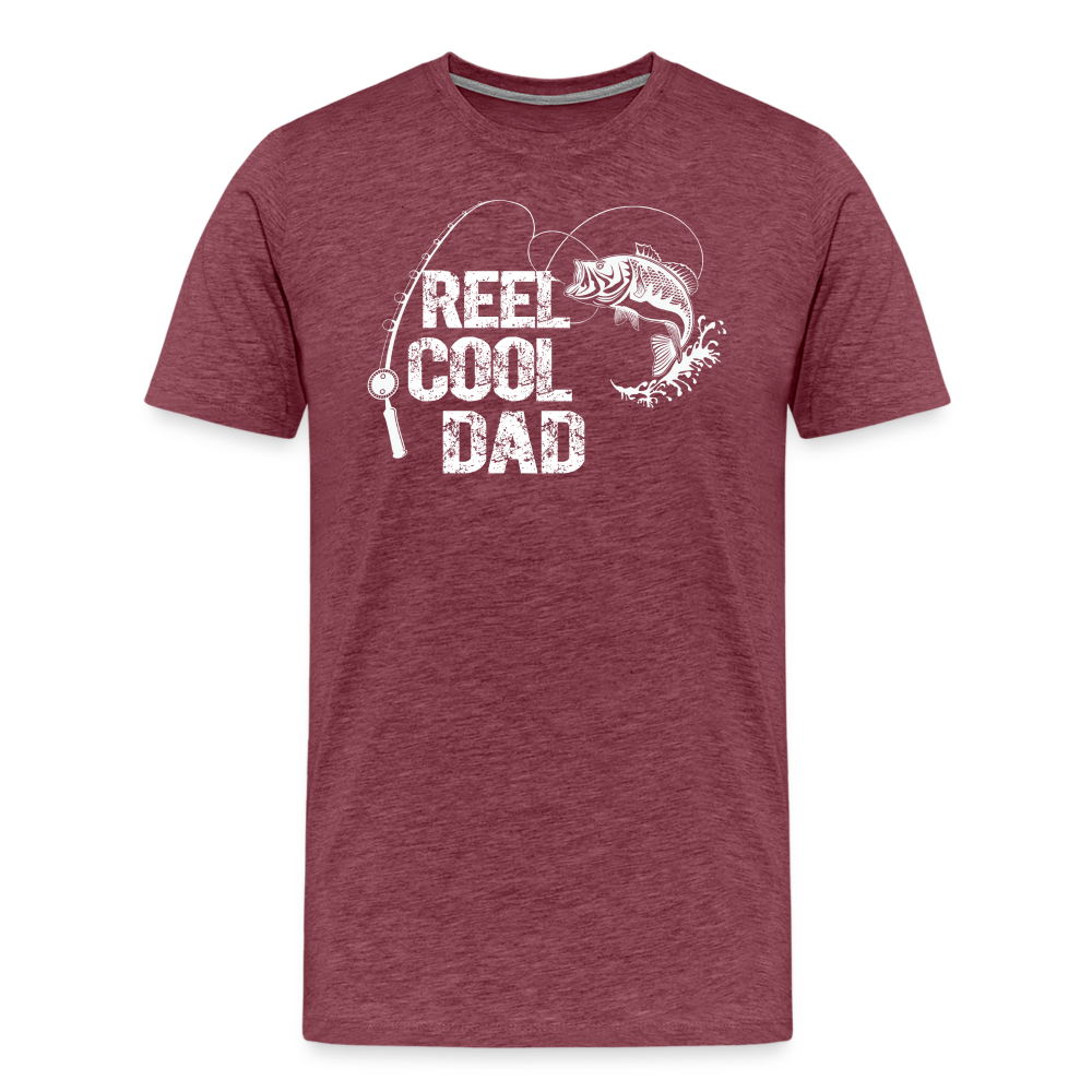 Reel Cool Dad Men's Premium T-Shirt - heather burgundy
