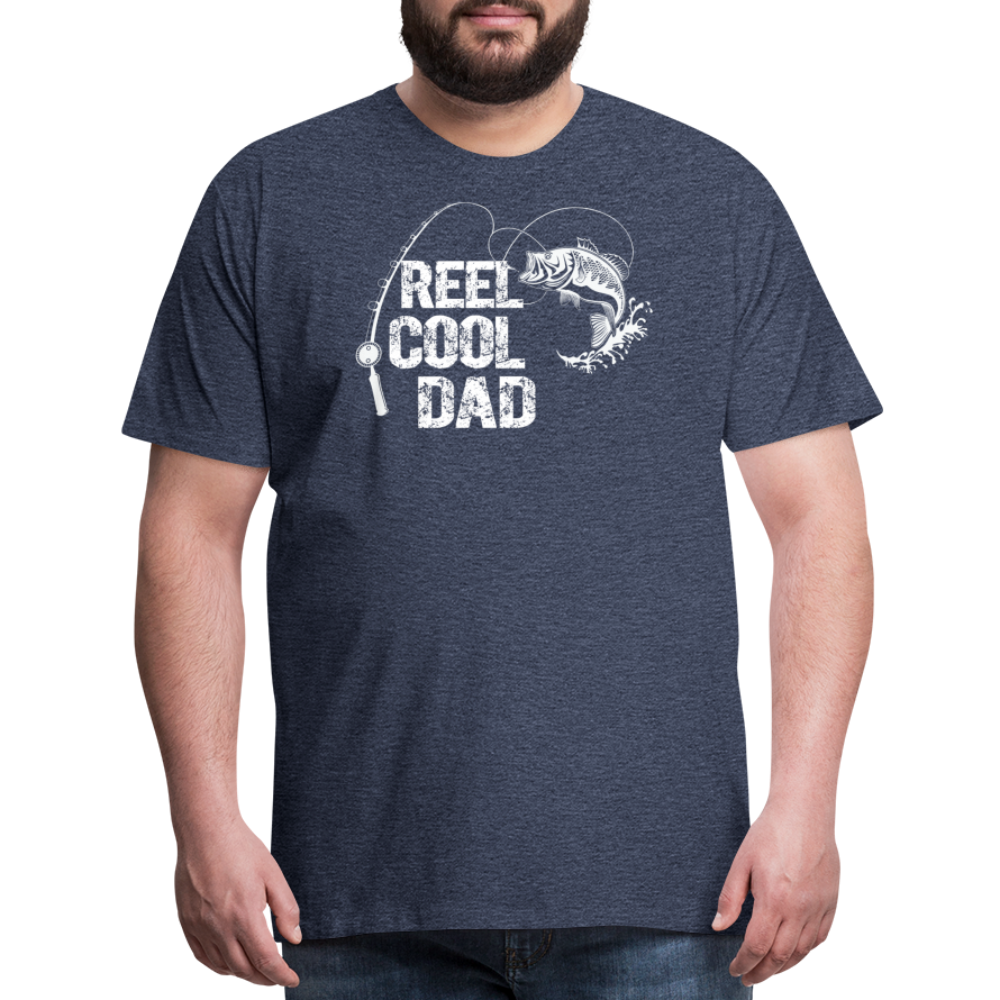 Reel Cool Dad Men's Premium T-Shirt - heather blue
