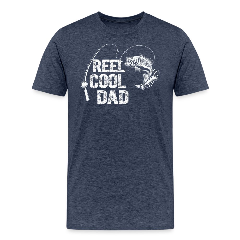 Reel Cool Dad Men's Premium T-Shirt - heather blue