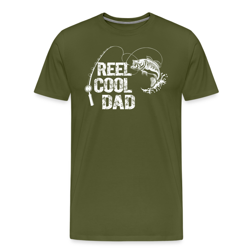 Reel Cool Dad Men's Premium T-Shirt - olive green