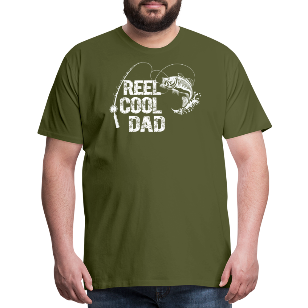 Reel Cool Dad Men's Premium T-Shirt - olive green