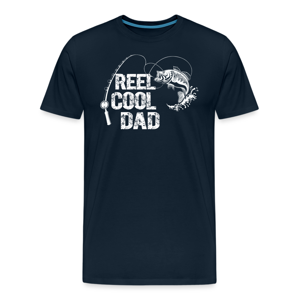 Reel Cool Dad Men's Premium T-Shirt - deep navy