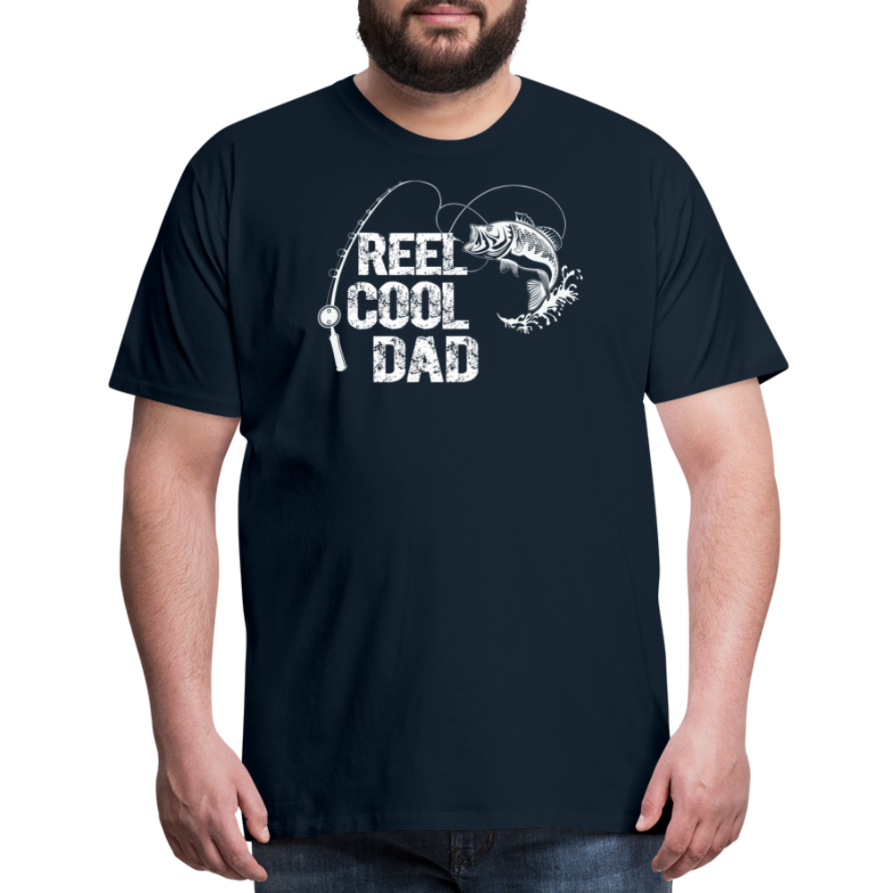 Reel Cool Dad Men's Premium T-Shirt - deep navy