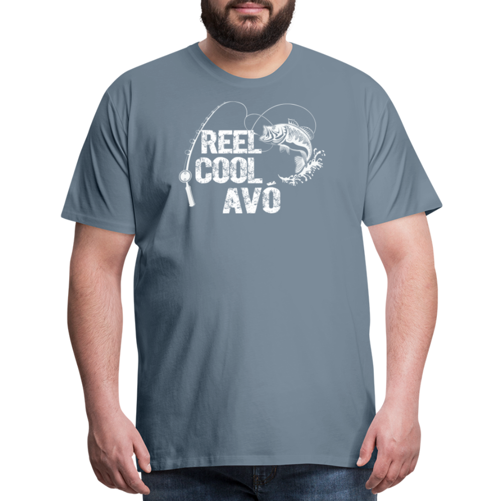 Reel Cool Avo Men's Premium T-Shirt - steel blue