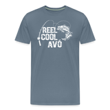 Reel Cool Avo Men's Premium T-Shirt - steel blue