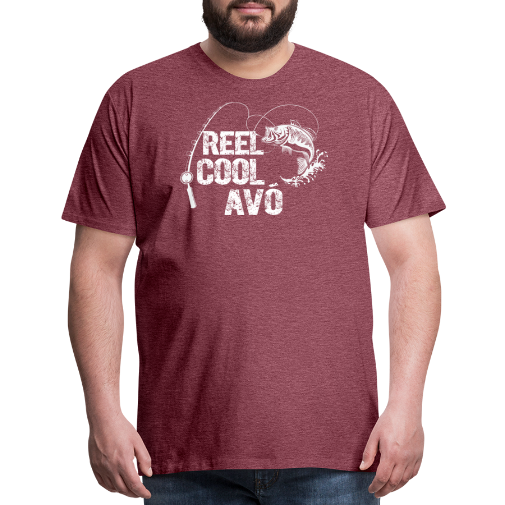 Reel Cool Avo Men's Premium T-Shirt - heather burgundy