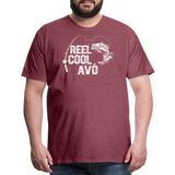 Reel Cool Avo Men's Premium T-Shirt - heather burgundy