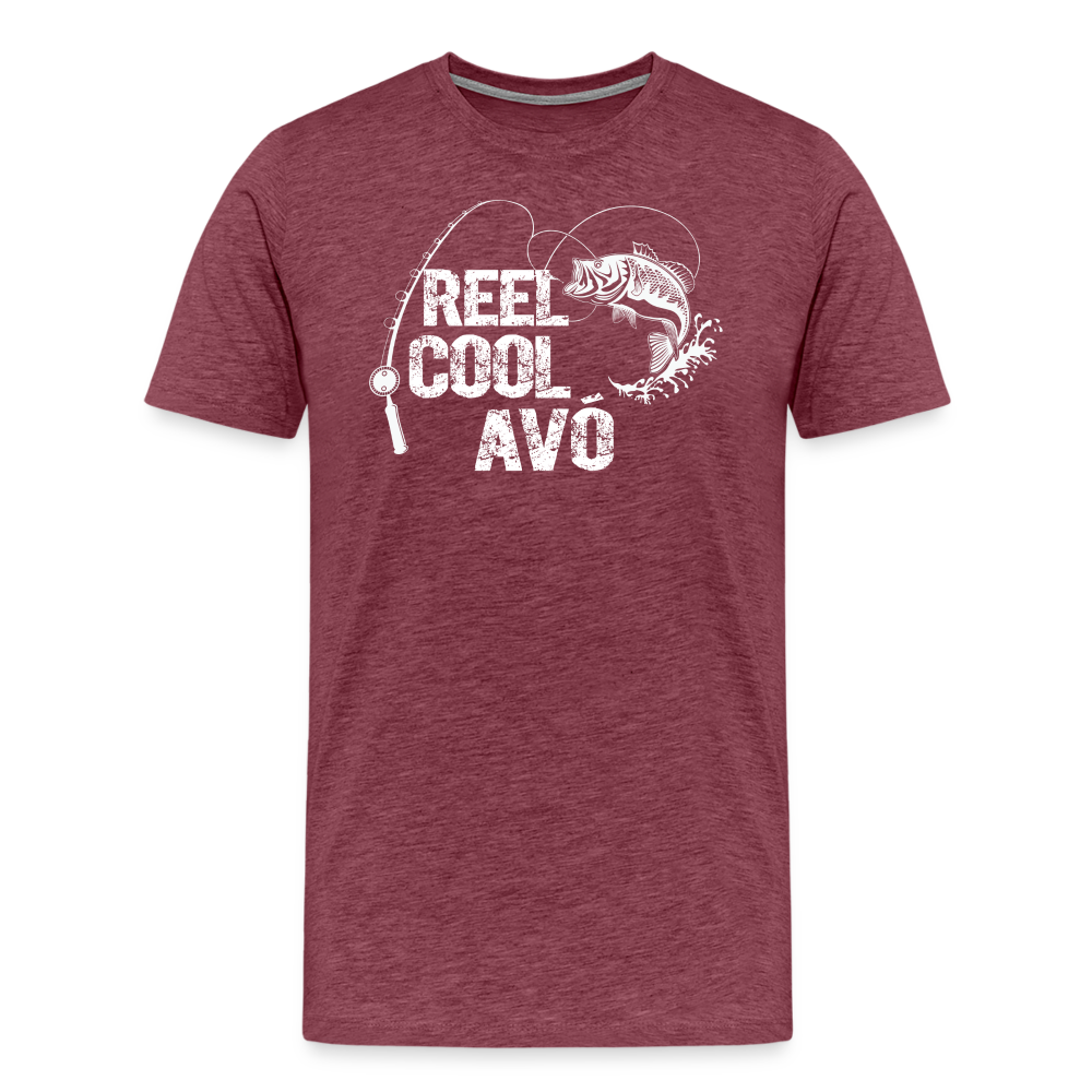 Reel Cool Avo Men's Premium T-Shirt - heather burgundy