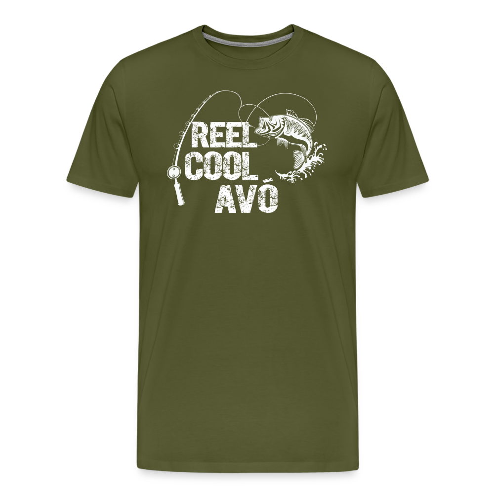 Reel Cool Avo Men's Premium T-Shirt - olive green