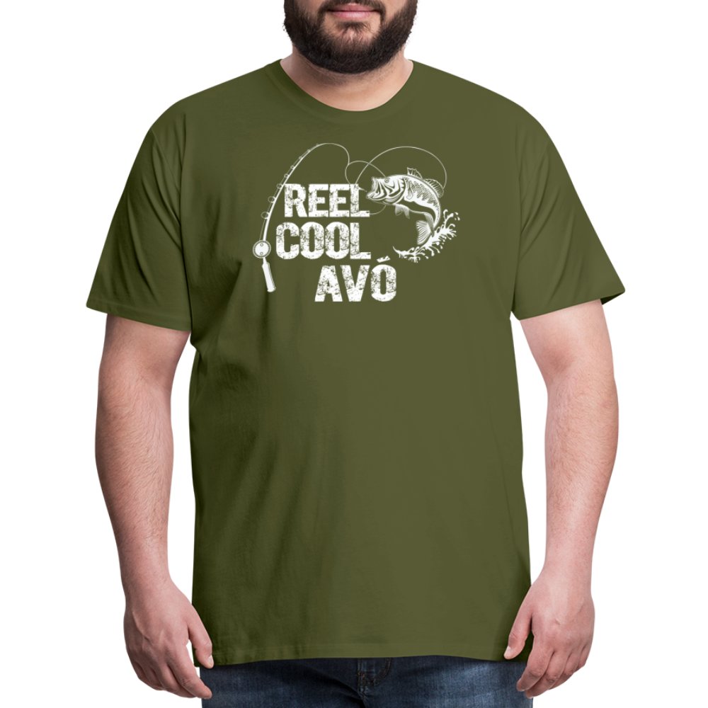 Reel Cool Avo Men's Premium T-Shirt - olive green