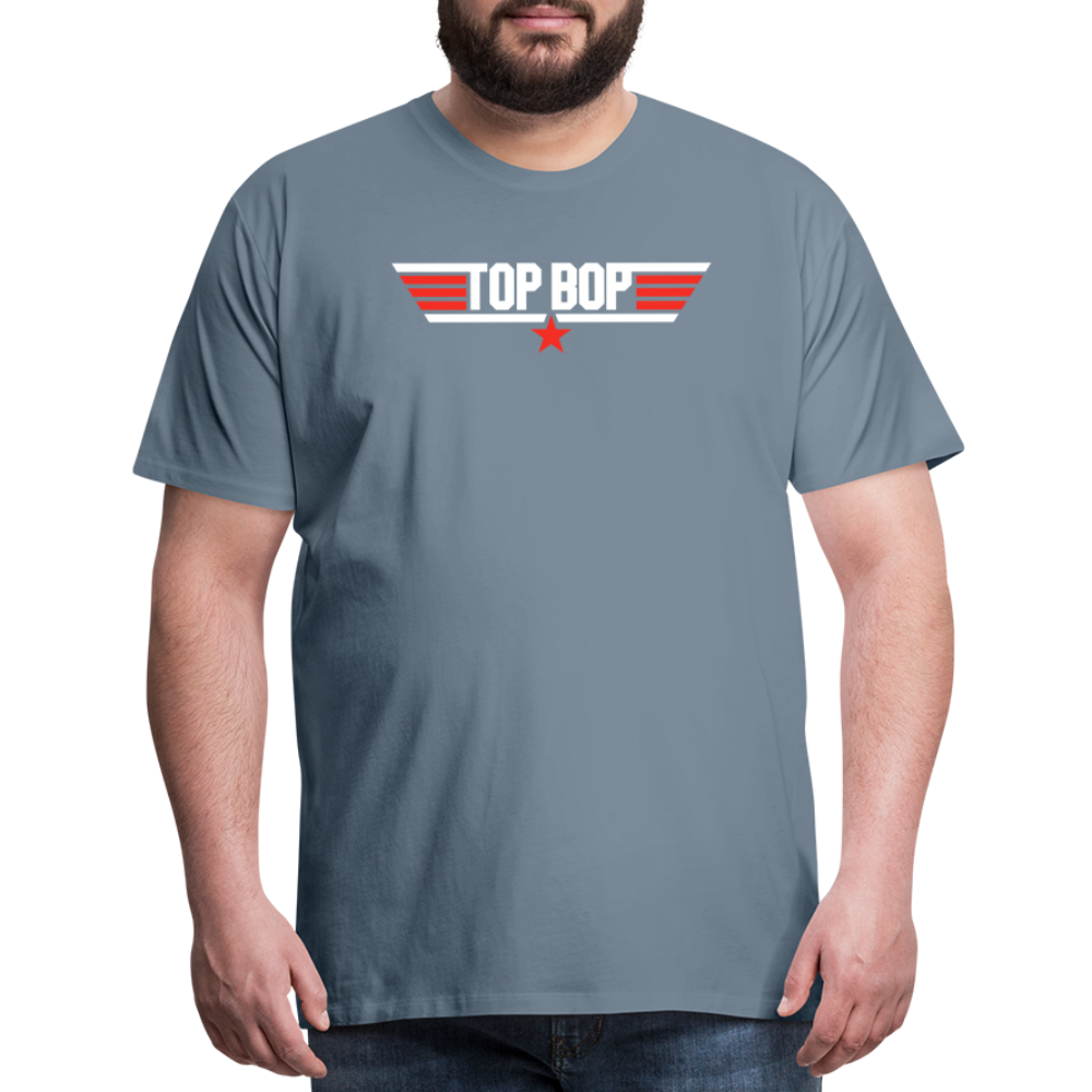 Top Bop Men's Premium T-Shirt - steel blue