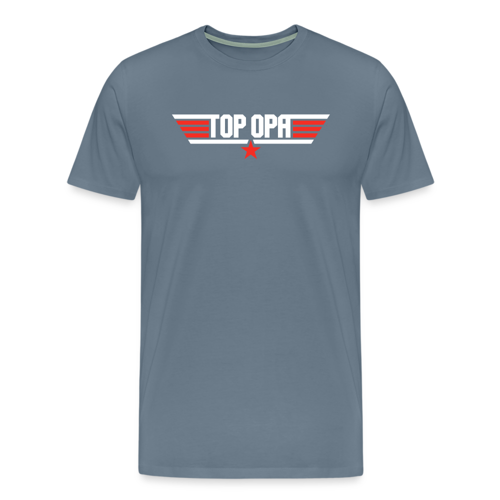 Top Opa Men's Premium T-Shirt - steel blue