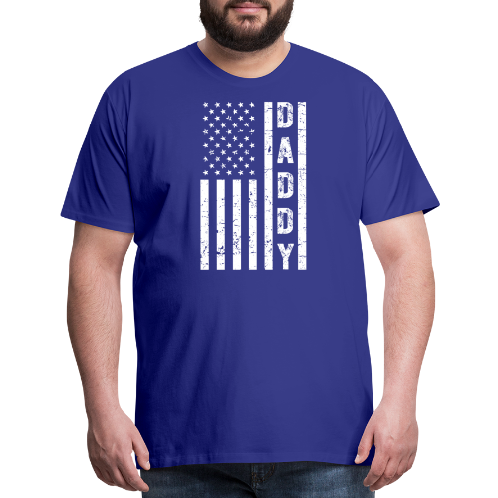 Daddy American Flag Men's Premium T-Shirt - royal blue
