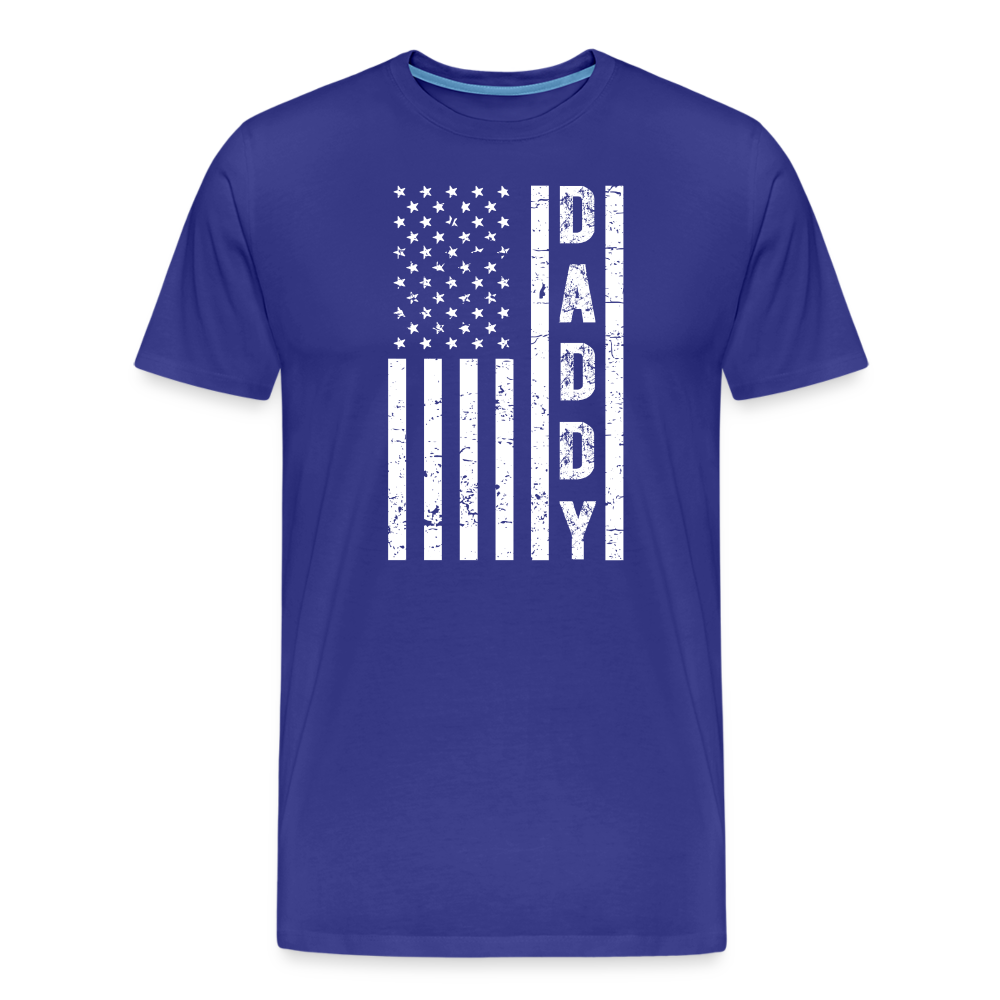Daddy American Flag Men's Premium T-Shirt - royal blue