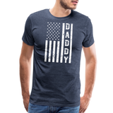 Daddy American Flag Men's Premium T-Shirt - heather blue