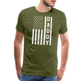 Daddy American Flag Men's Premium T-Shirt - olive green