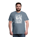 It's Not a Dad Bod It's a Father Figure Men's Premium T-Shirt - steel blue