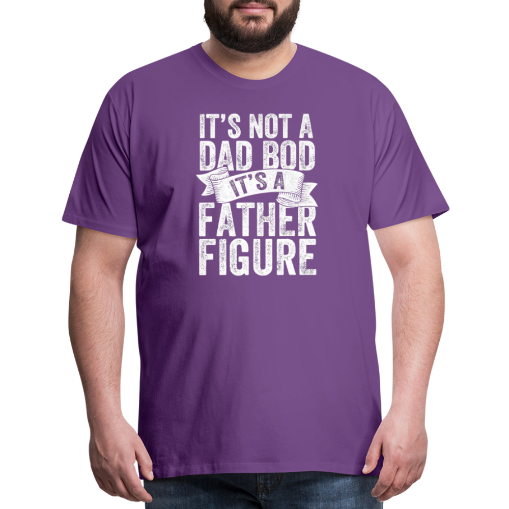 It's Not a Dad Bod It's a Father Figure Men's Premium T-Shirt - purple