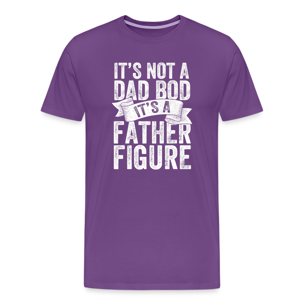 It's Not a Dad Bod It's a Father Figure Men's Premium T-Shirt - purple