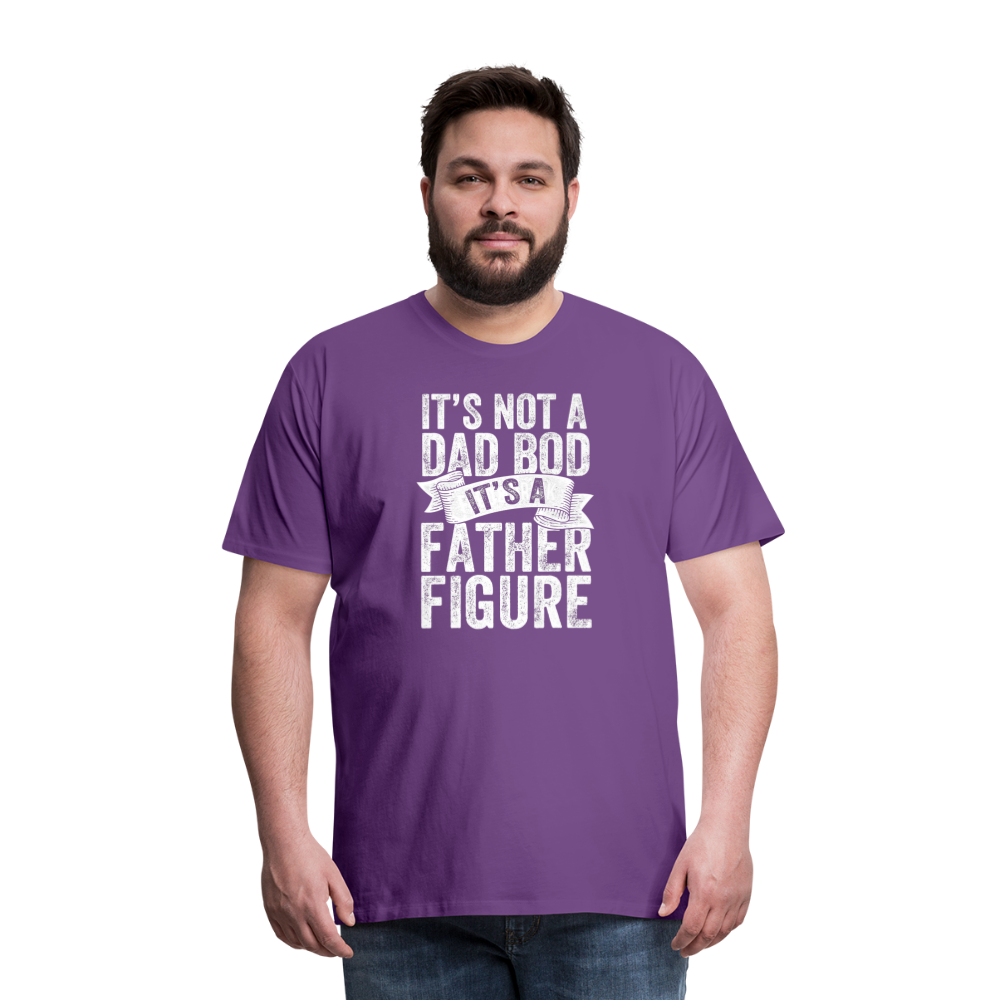 It's Not a Dad Bod It's a Father Figure Men's Premium T-Shirt - purple