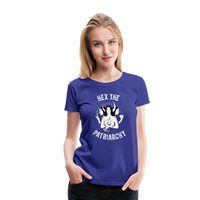 Hex the Patriarchy Triple Moon Goddess Hecate Women’s Premium T-Shirt - royal blue