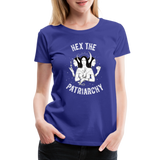Hex the Patriarchy Triple Moon Goddess Hecate Women’s Premium T-Shirt - royal blue