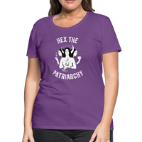 Hex the Patriarchy Triple Moon Goddess Hecate Women’s Premium T-Shirt - purple