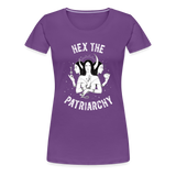 Hex the Patriarchy Triple Moon Goddess Hecate Women’s Premium T-Shirt - purple