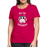 Hex the Patriarchy Triple Moon Goddess Hecate Women’s Premium T-Shirt - dark pink