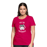 Hex the Patriarchy Triple Moon Goddess Hecate Women’s Premium T-Shirt - dark pink