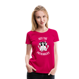 Hex the Patriarchy Triple Moon Goddess Hecate Women’s Premium T-Shirt - dark pink