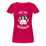 Hex the Patriarchy Triple Moon Goddess Hecate Women’s Premium T-Shirt - dark pink