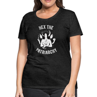 Hex the Patriarchy Triple Moon Goddess Hecate Women’s Premium T-Shirt - charcoal grey