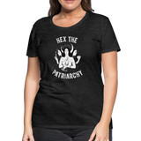 Hex the Patriarchy Triple Moon Goddess Hecate Women’s Premium T-Shirt - charcoal grey