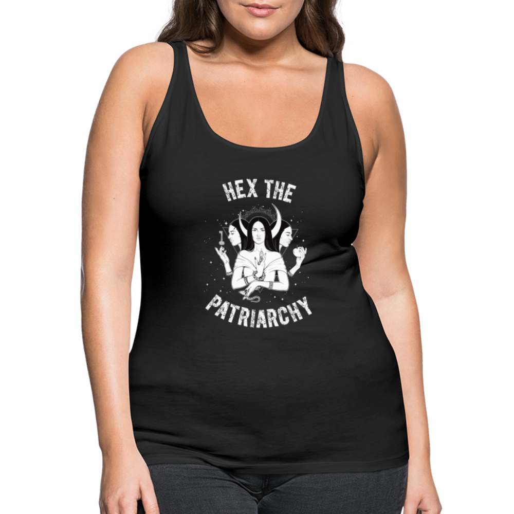 Hex the Patriarchy Women’s Premium Tank Top - black