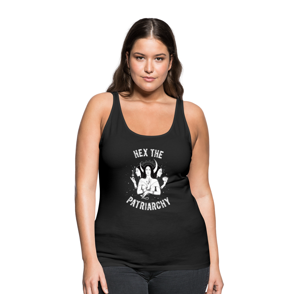 Hex the Patriarchy Women’s Premium Tank Top - black