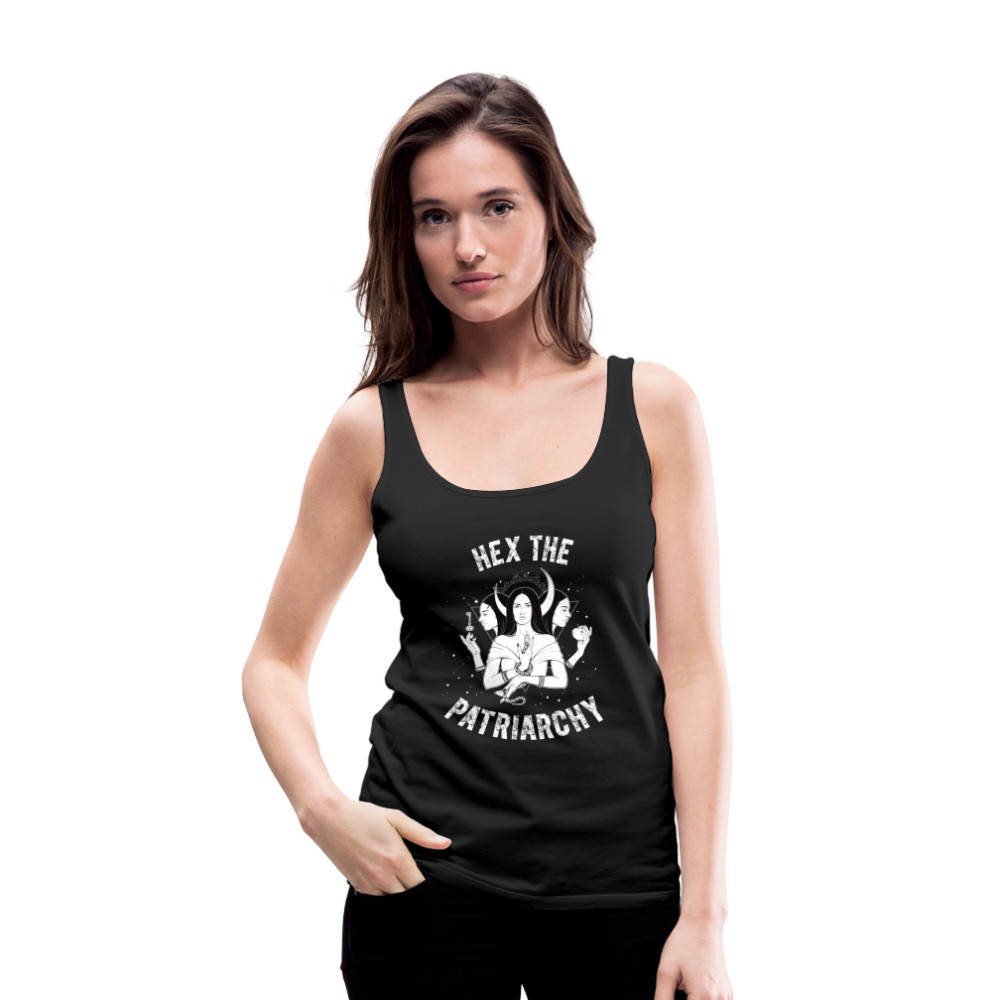 Hex the Patriarchy Women’s Premium Tank Top - black