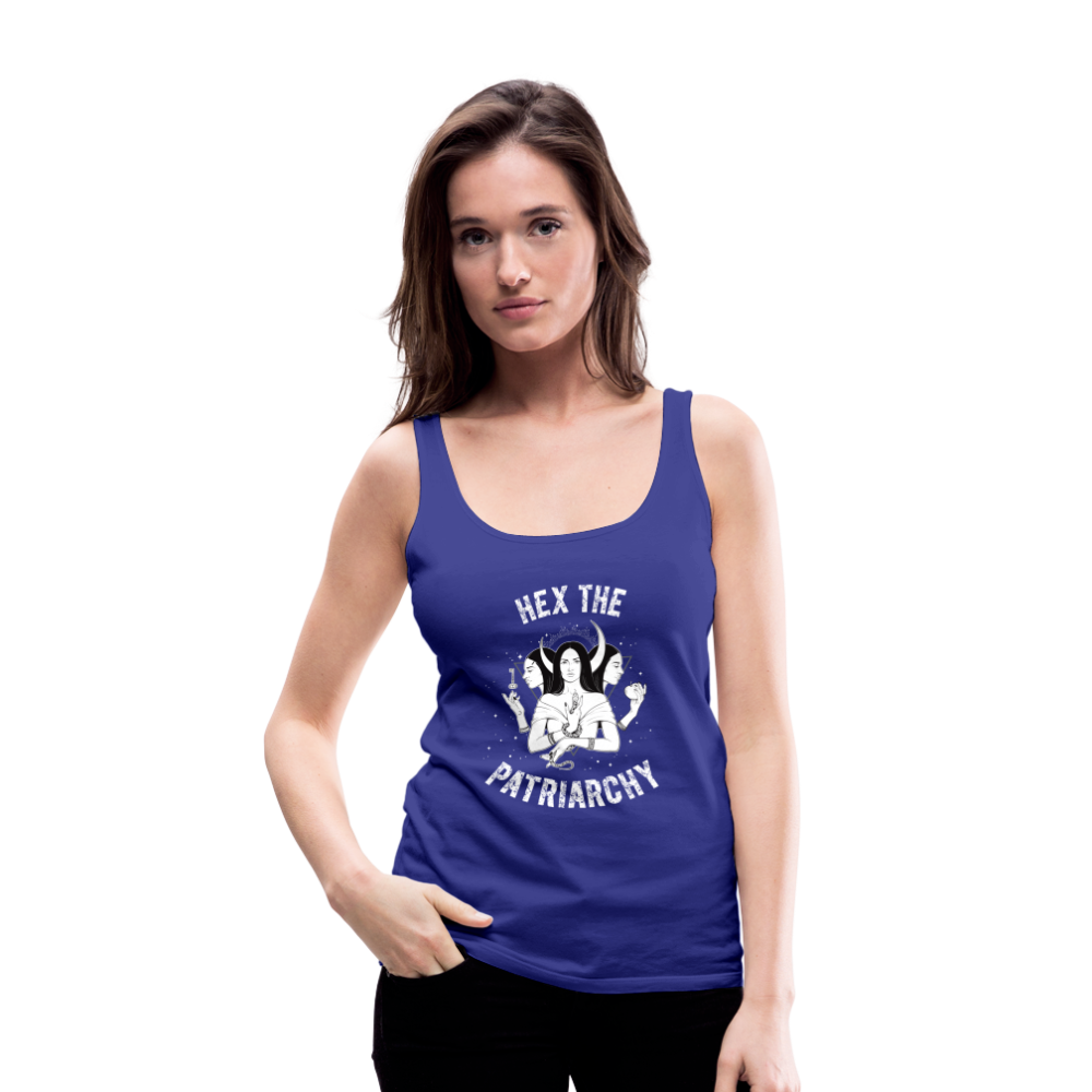 Hex the Patriarchy Women’s Premium Tank Top - royal blue