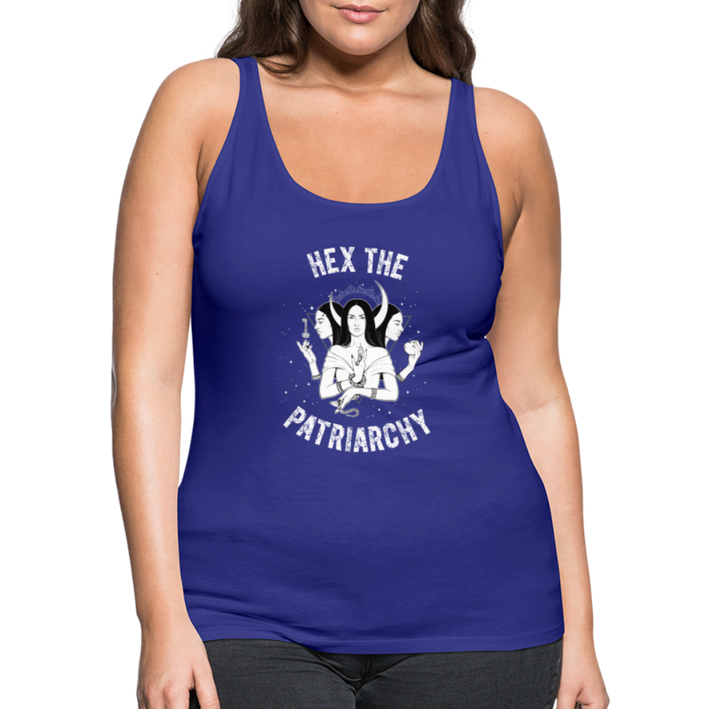 Hex the Patriarchy Women’s Premium Tank Top - royal blue