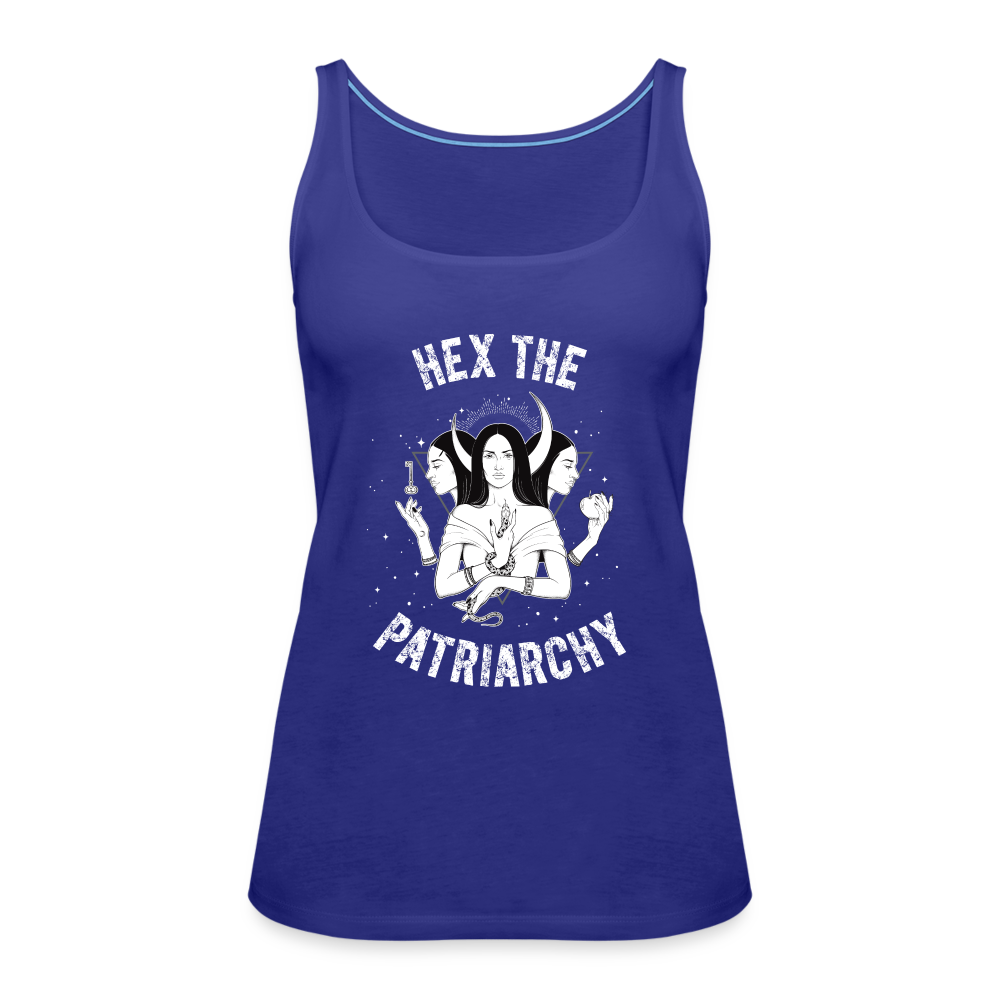 Hex the Patriarchy Women’s Premium Tank Top - royal blue