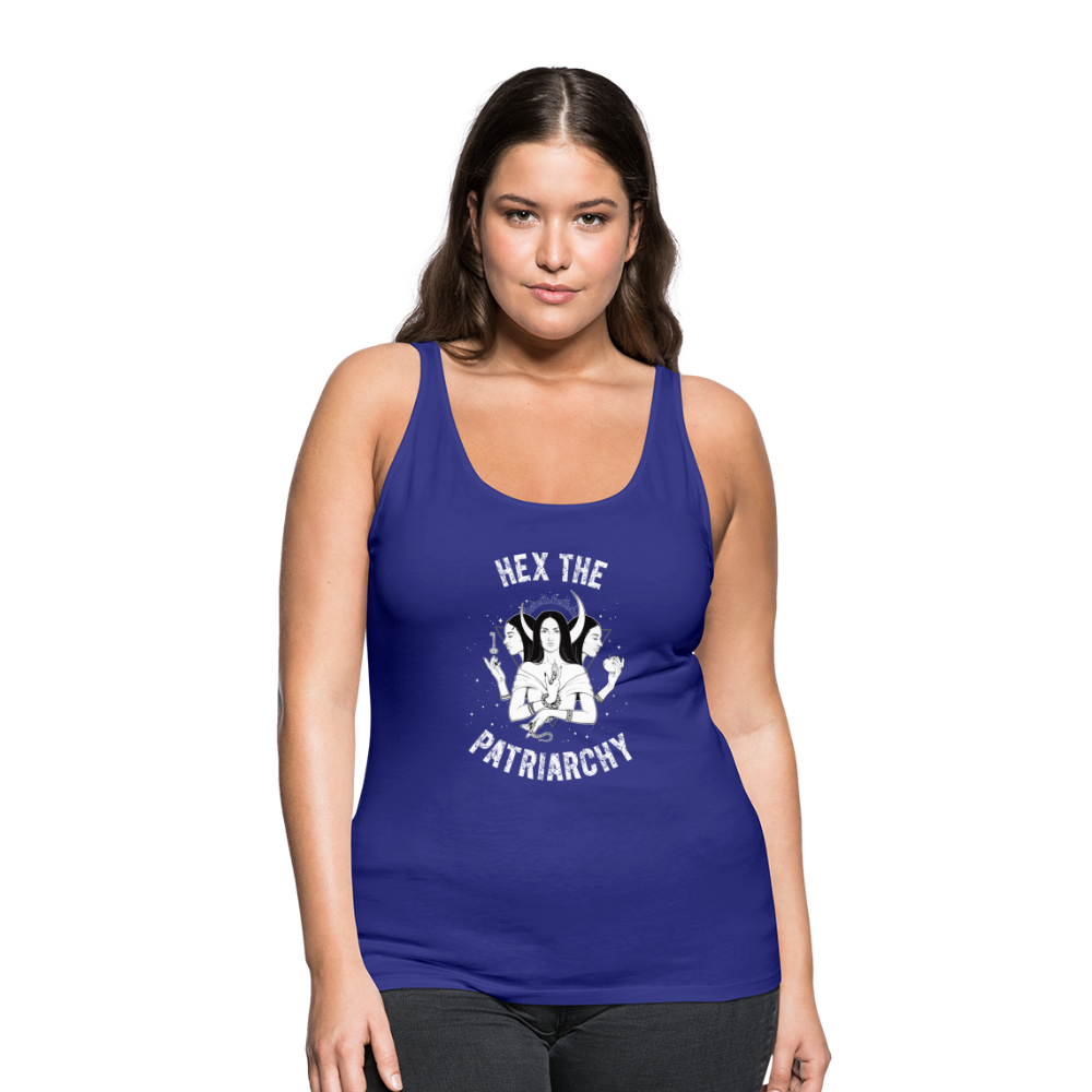Hex the Patriarchy Women’s Premium Tank Top - royal blue